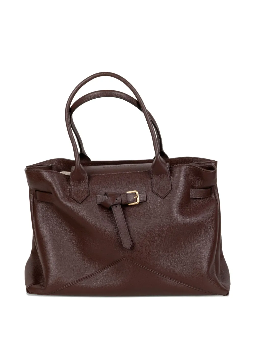 Ballantyne Kate buckle clutch bag - Marrone