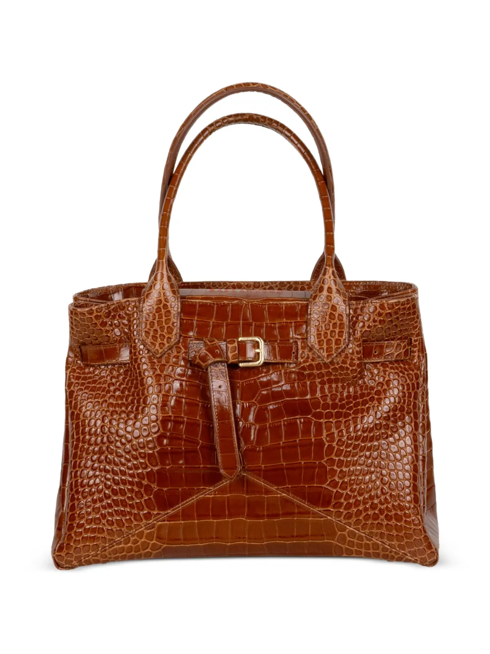 Ballantyne Borsa a spalla Kate con fibbia goffrata - Marrone