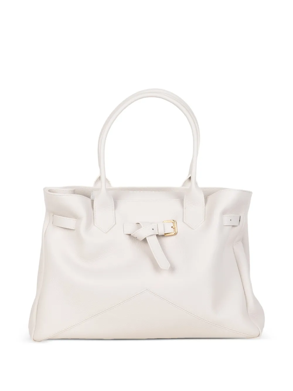Ballantyne Kate buckle detail handle shoulder bag - Bianco