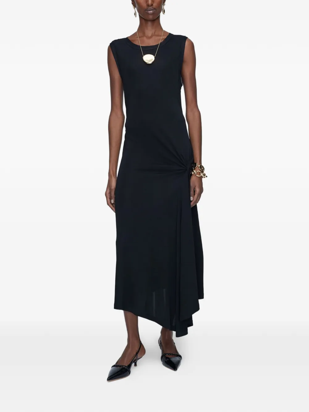  Joseph Cheikh Sleeveless Midi Dress - Black 