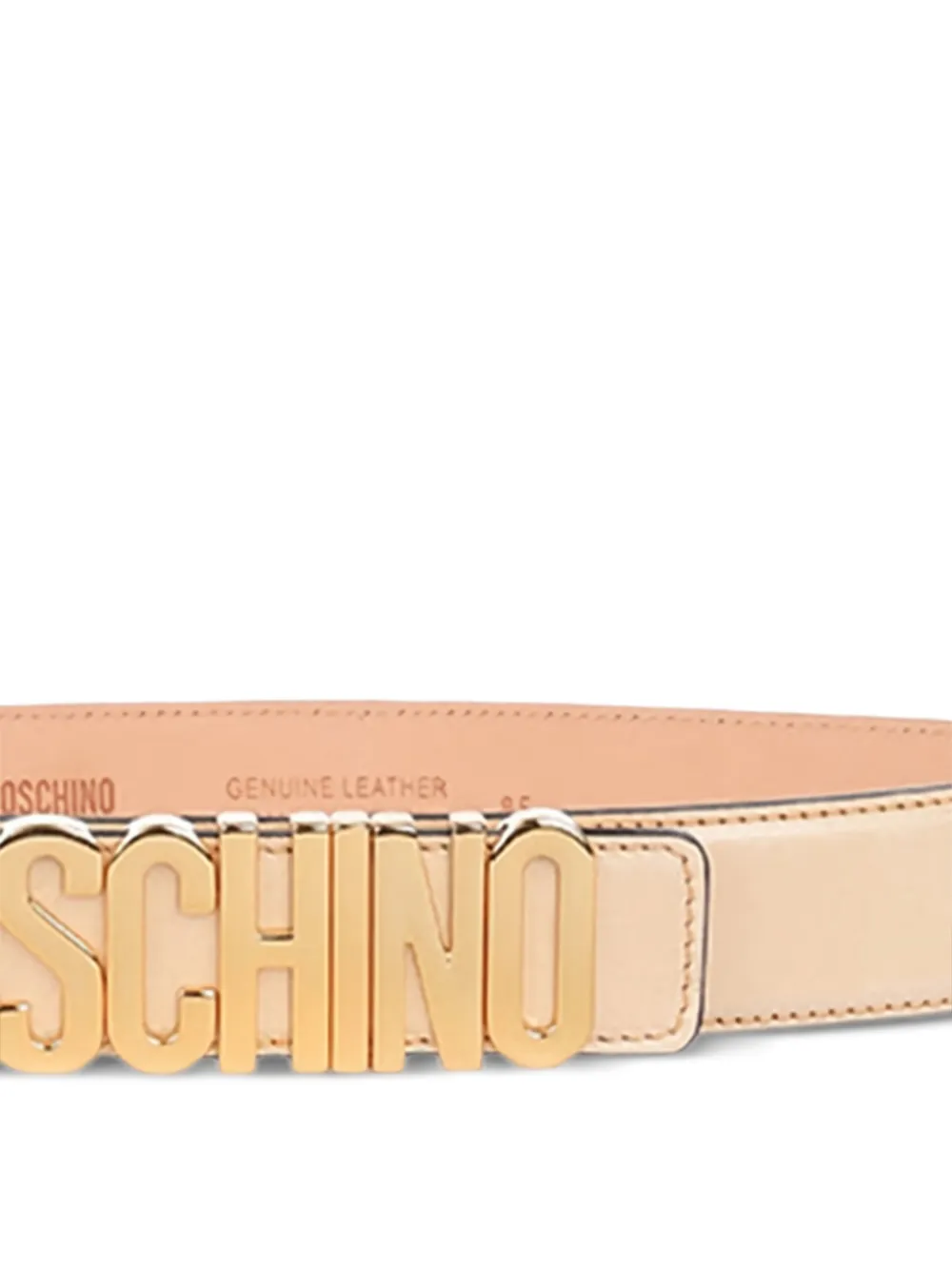  Moschino Logo-detailed Belt - Neutrals 