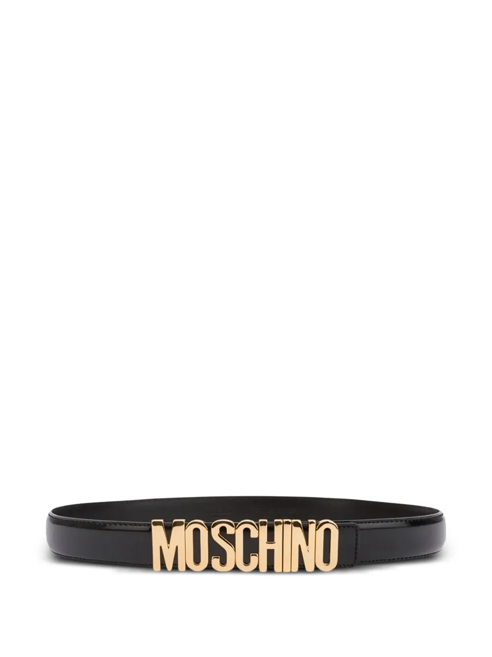 Moschino Cintura con logo - Nero