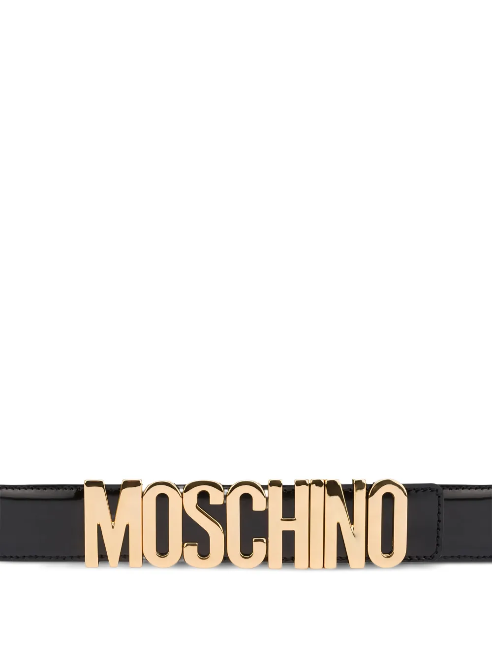  Moschino Logo-detailed Belt - Black 
