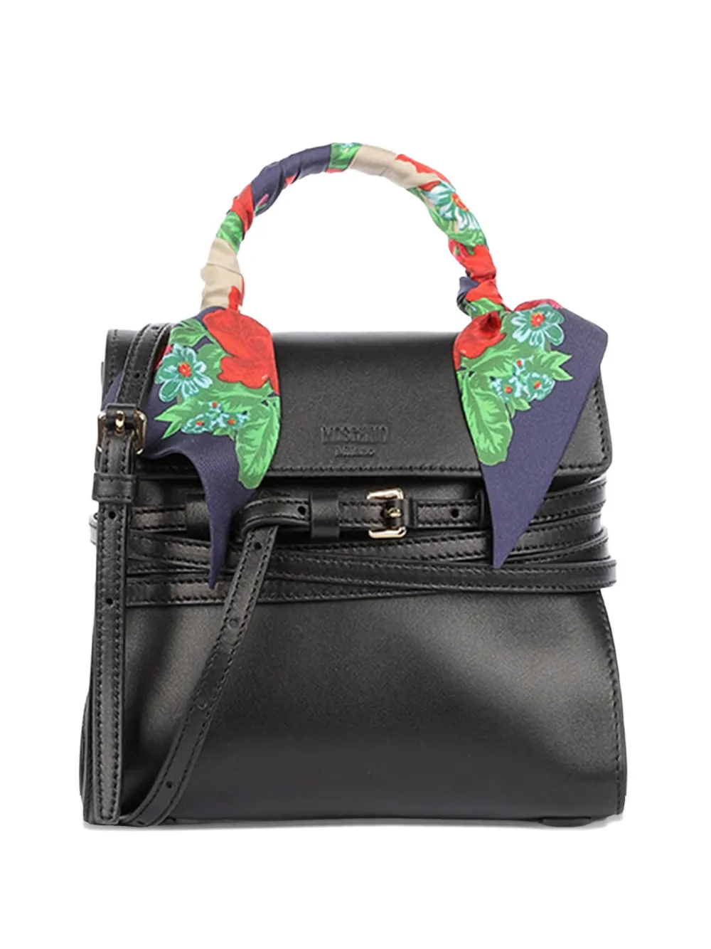 Moschino Borsa tote Tie Me piccola - Nero