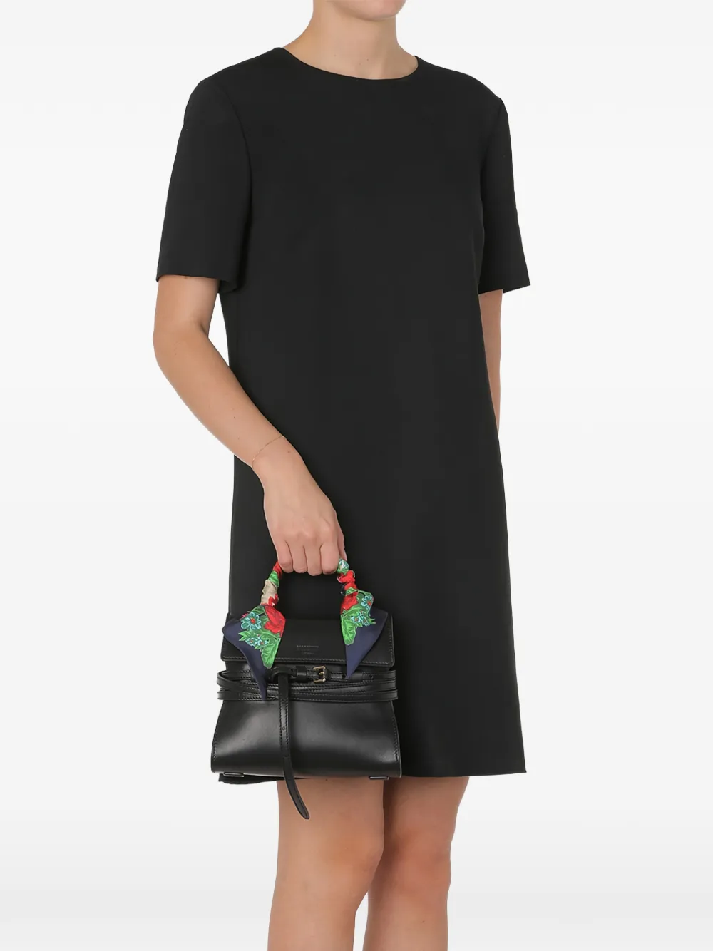 Moschino Kleine Tie Me shopper met sjaaldetail Zwart