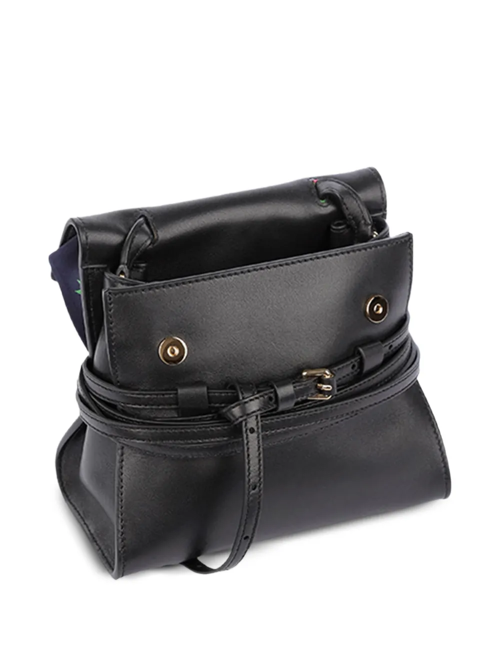 Moschino Kleine Tie Me shopper met sjaaldetail Zwart