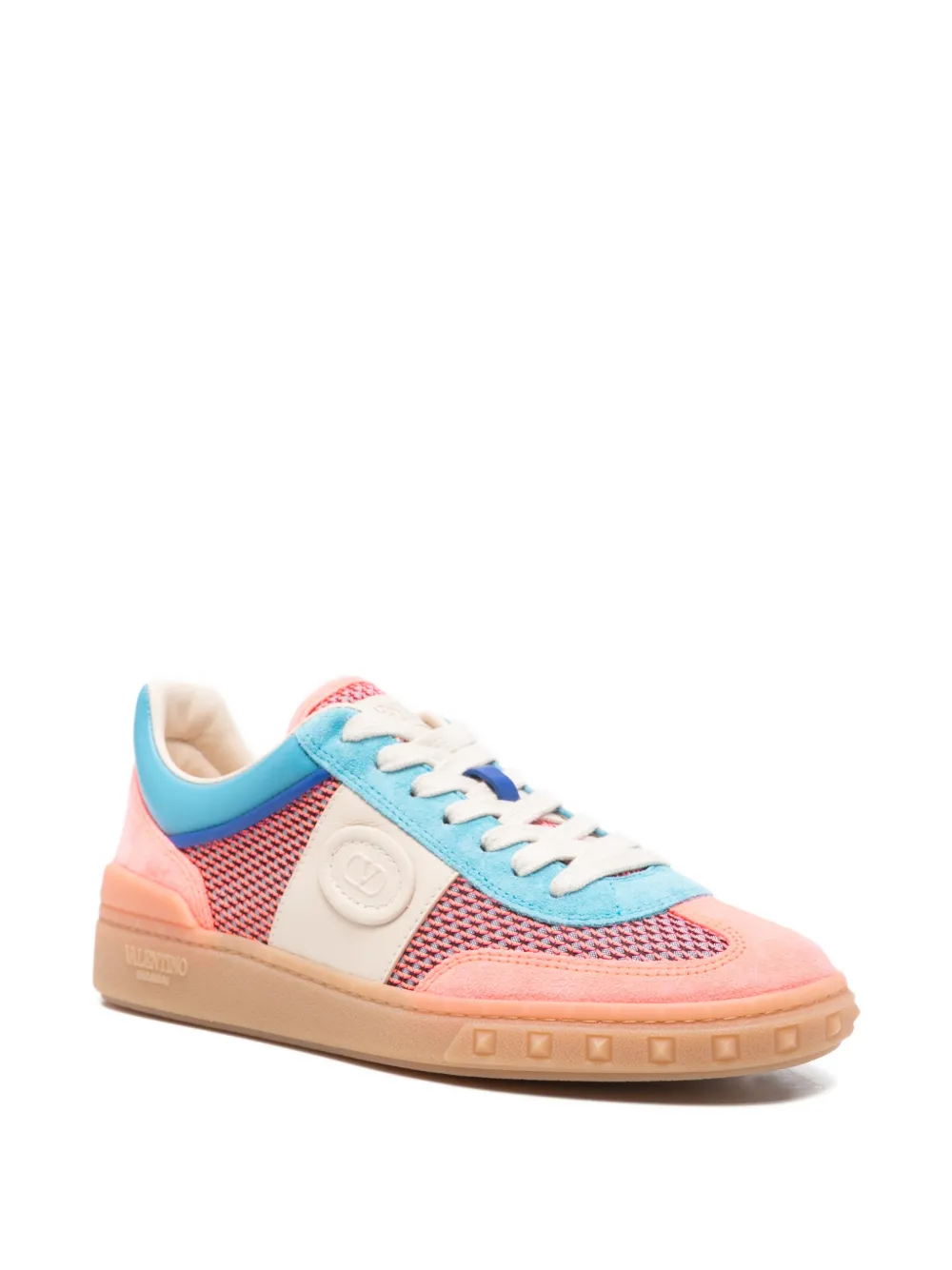 Valentino Garavani Upvillage sneakers met mesh vlak Oranje