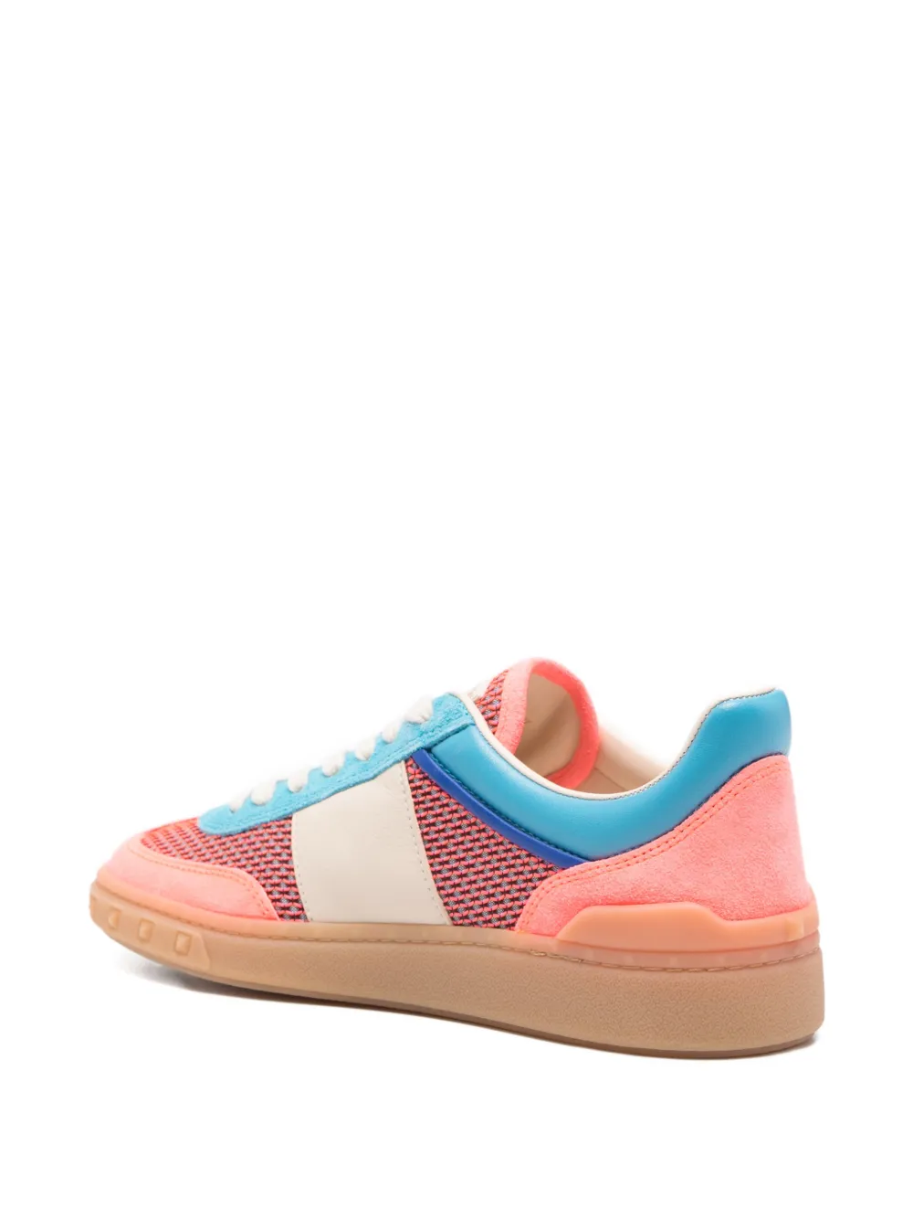 Valentino Garavani Upvillage sneakers met mesh vlak Oranje
