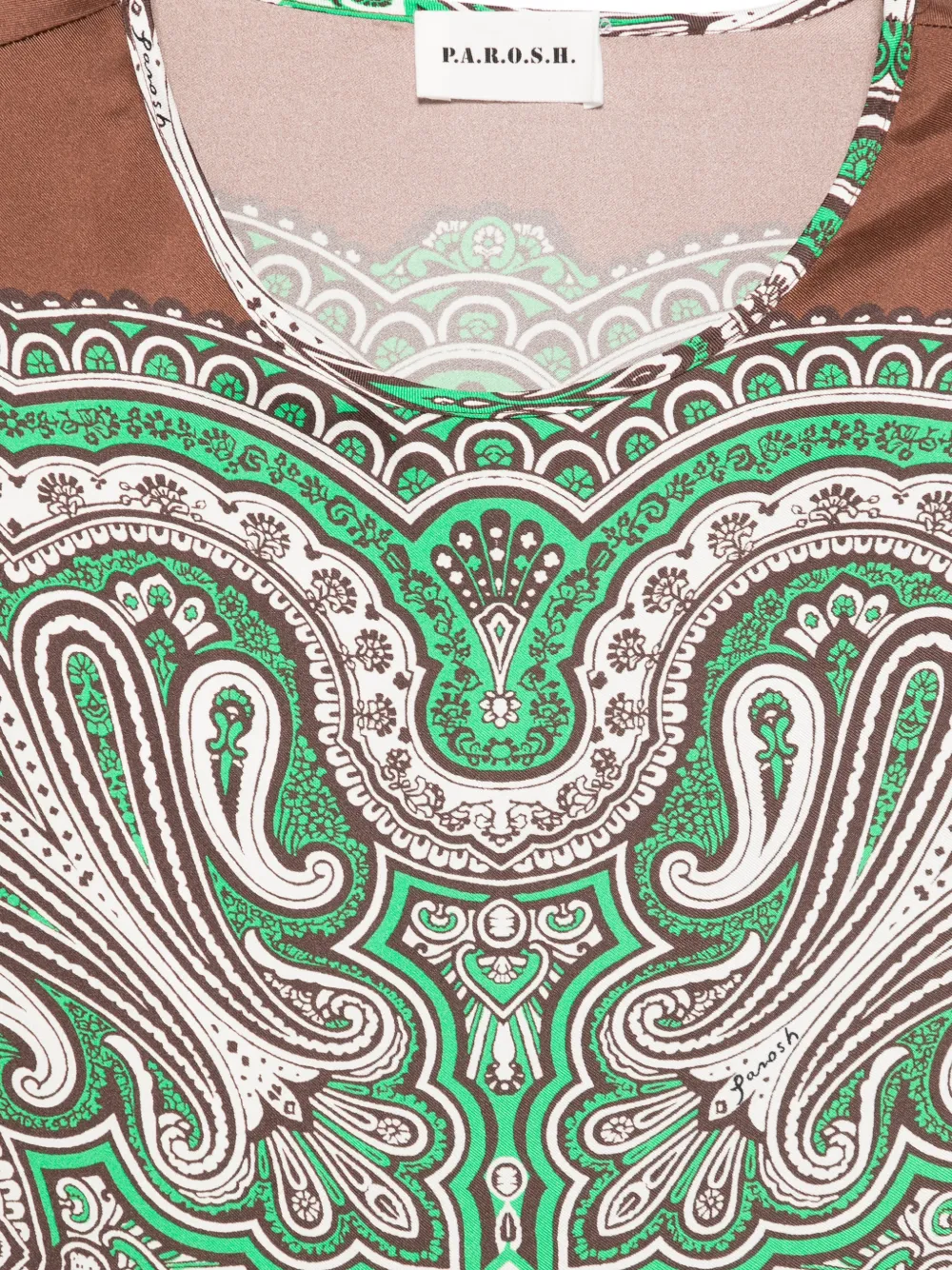  P.a.r.o.s.h. Paisley Print Blouse - Brown 