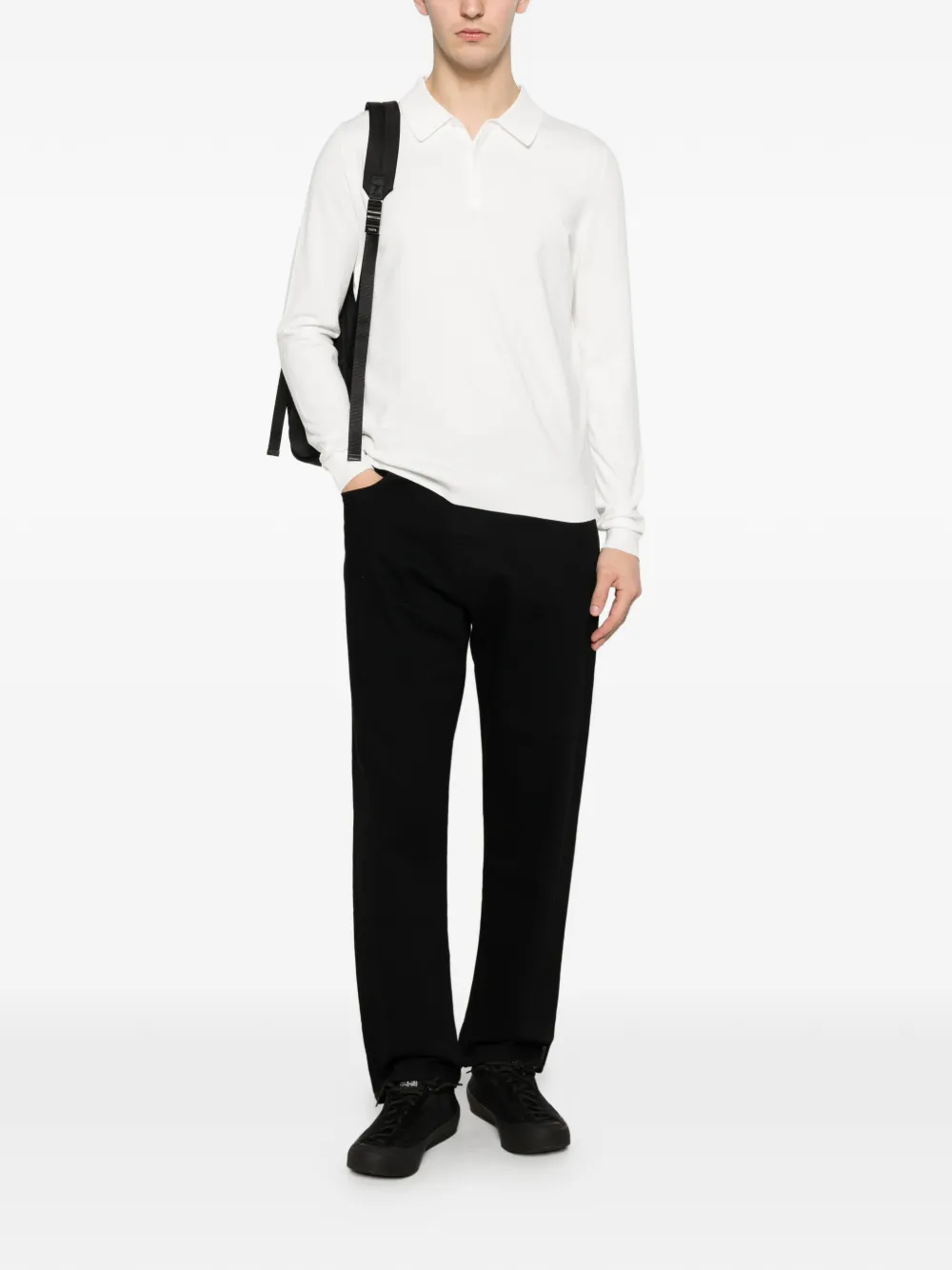 HUGO Poloshirt met kraag Wit