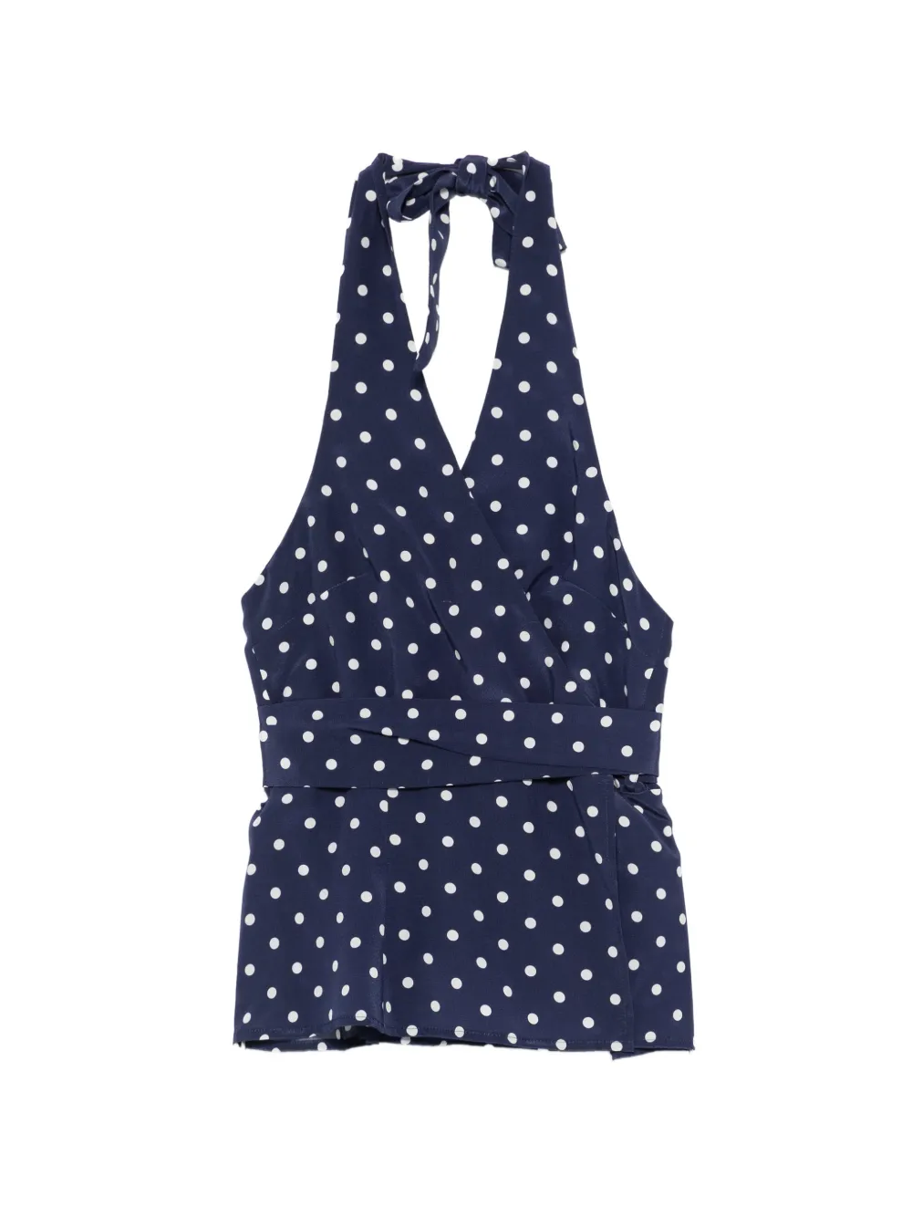 P.A.R.O.S.H. Sbillo polka-dot top - Blu