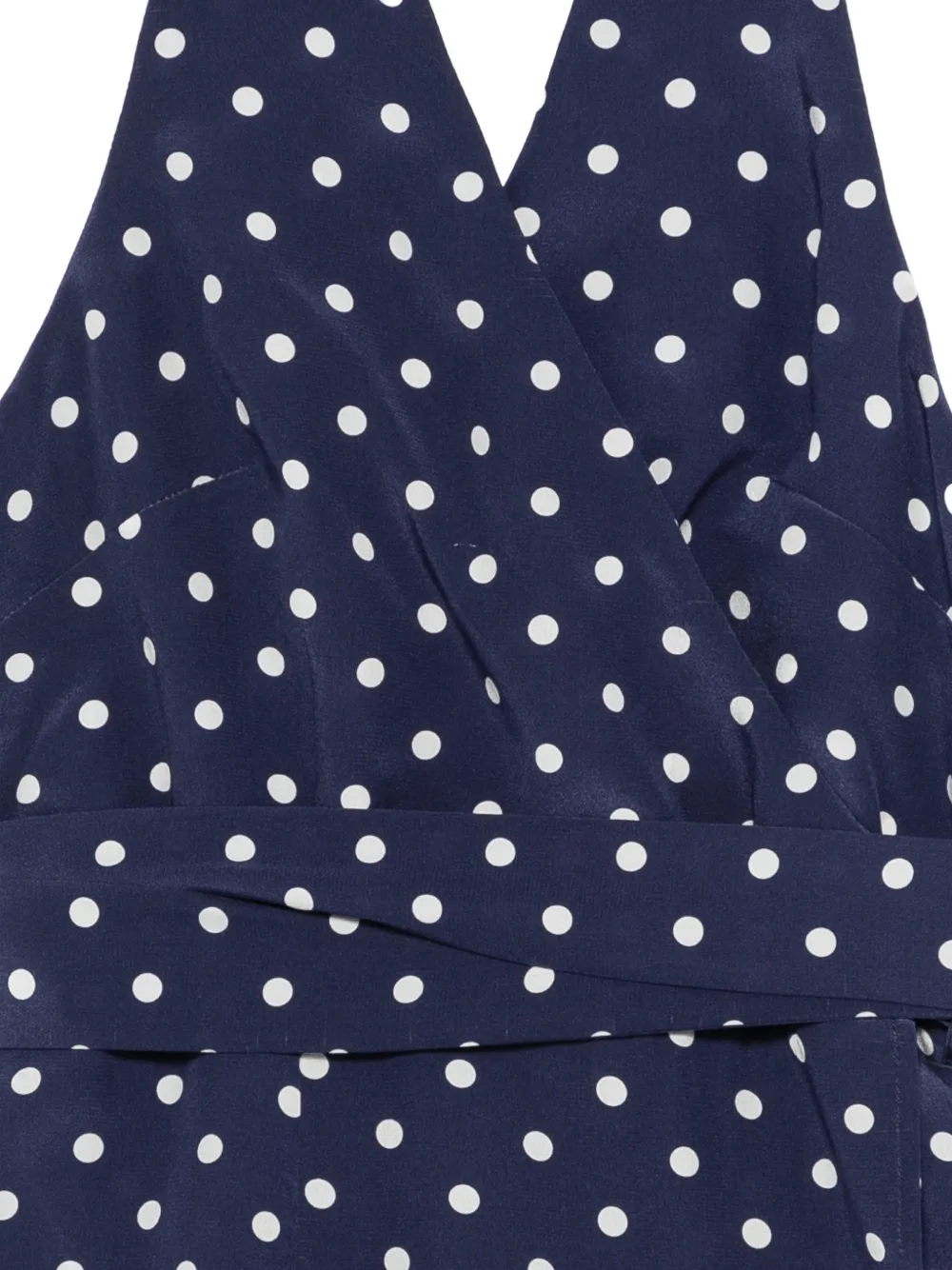  P.a.r.o.s.h. Polka-dot Halter Top - Blue 