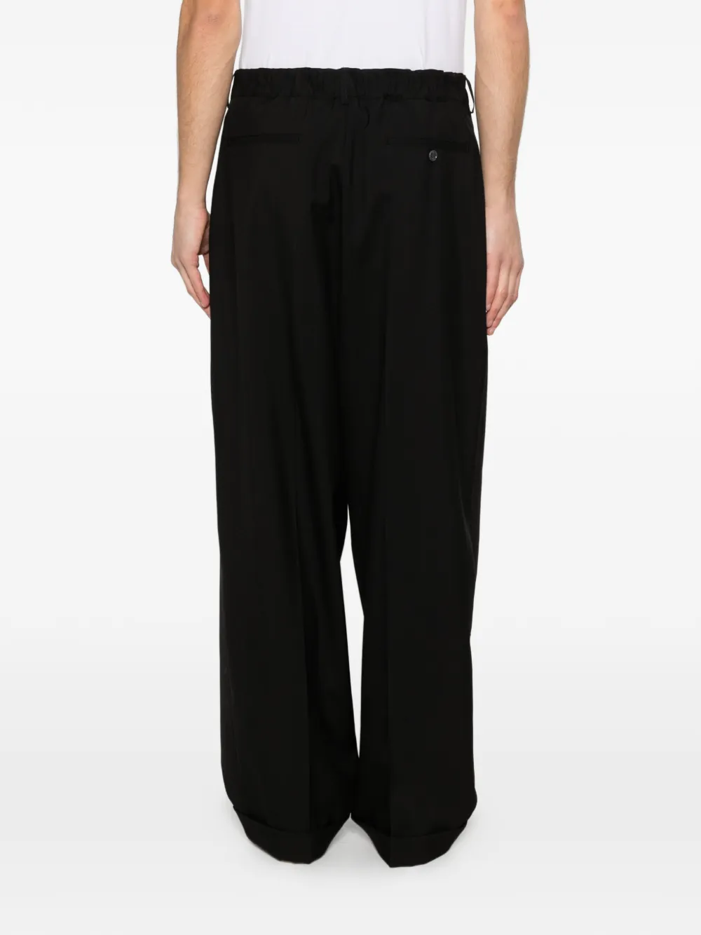 Cuffed Pleated Trousers