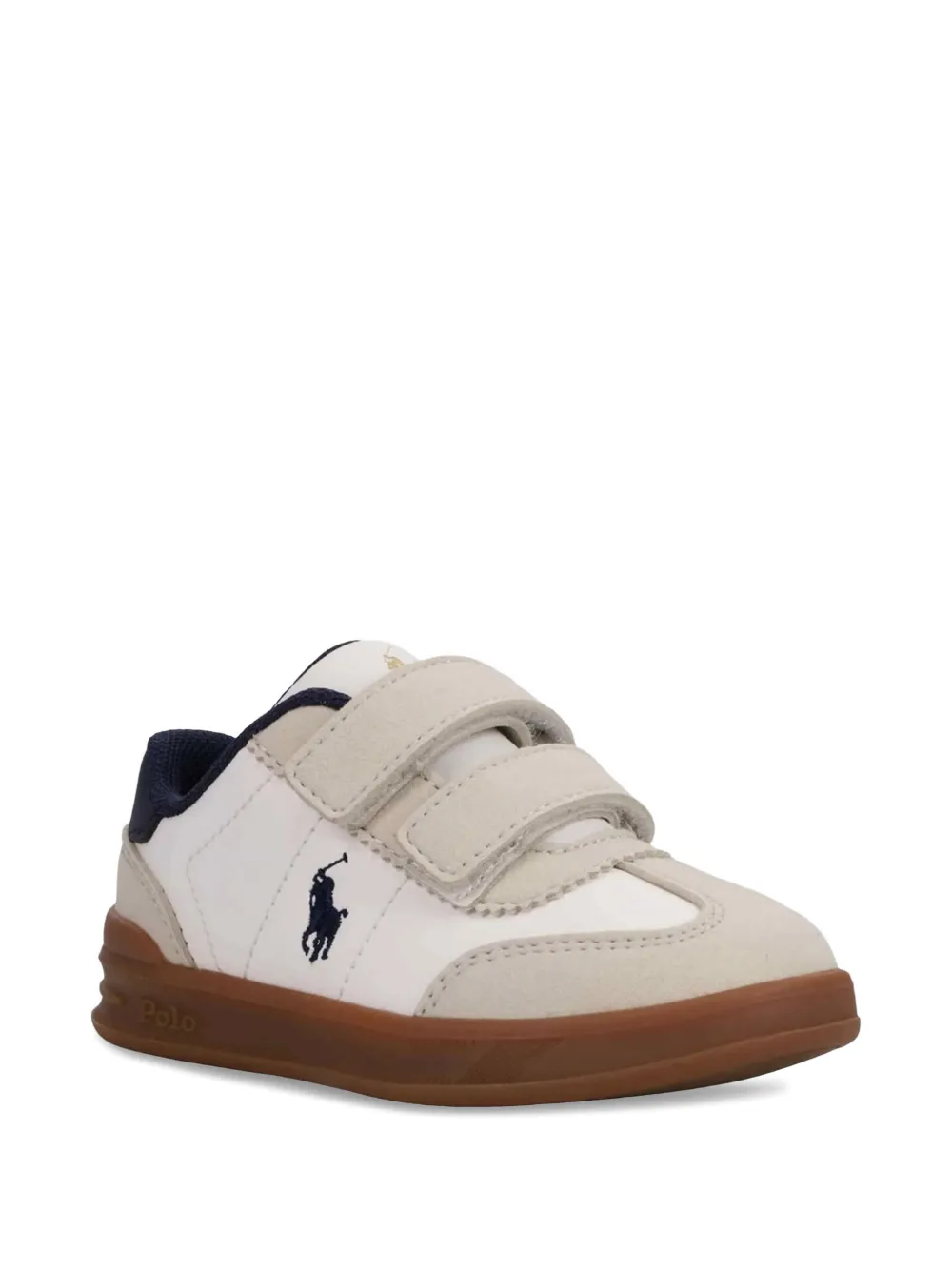POLO RALPH LAUREN KIDS touch-strap sneakers - Bianco