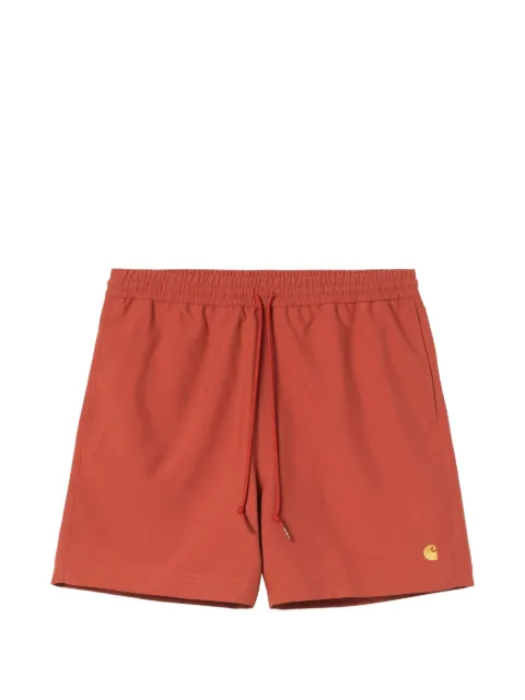 Carhartt WIP shorts de playa Chase con parche del logo y cordones en la pretina