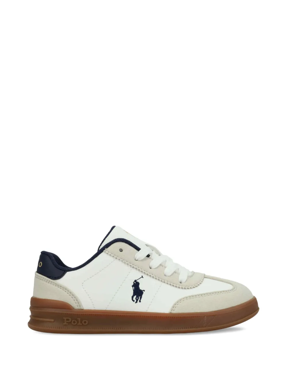 POLO RALPH LAUREN KIDS lace-up sneakers Wit