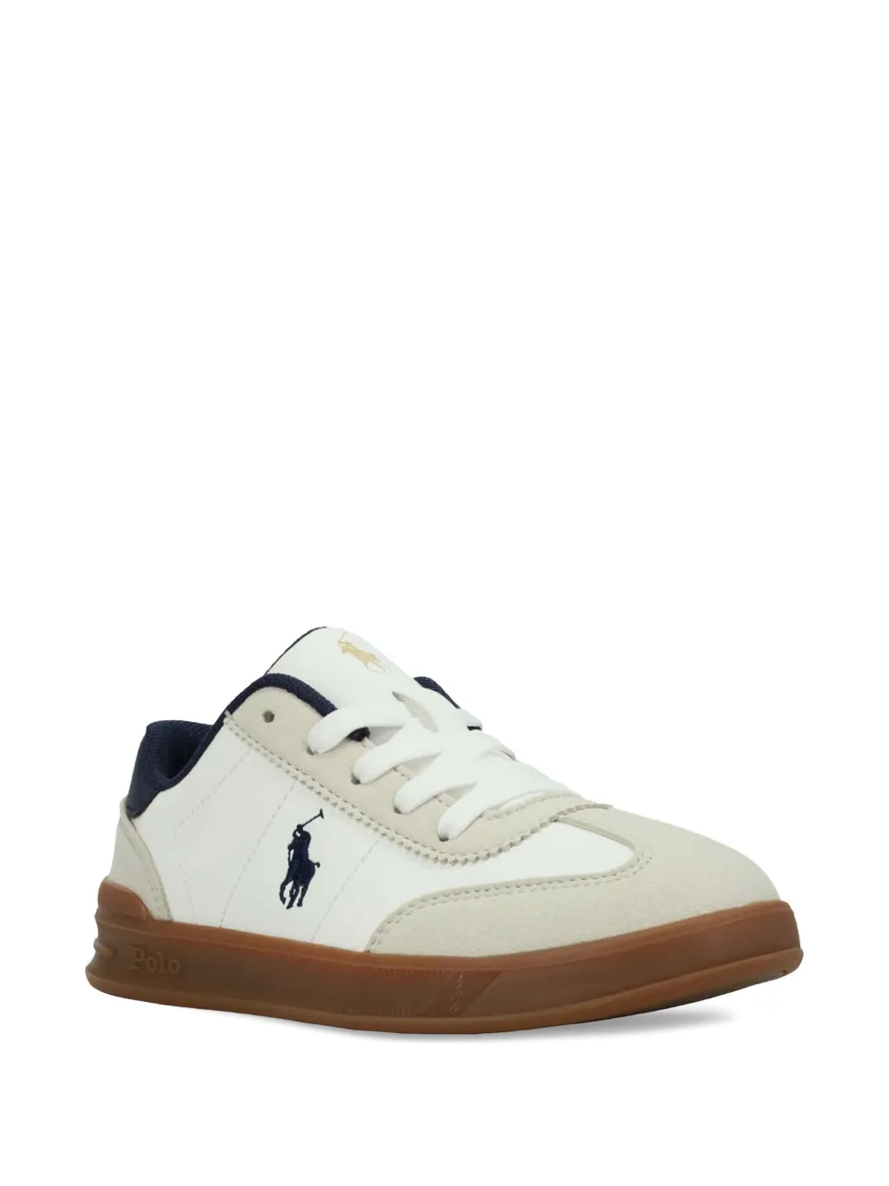 POLO RALPH LAUREN KIDS lace-up sneakers Wit