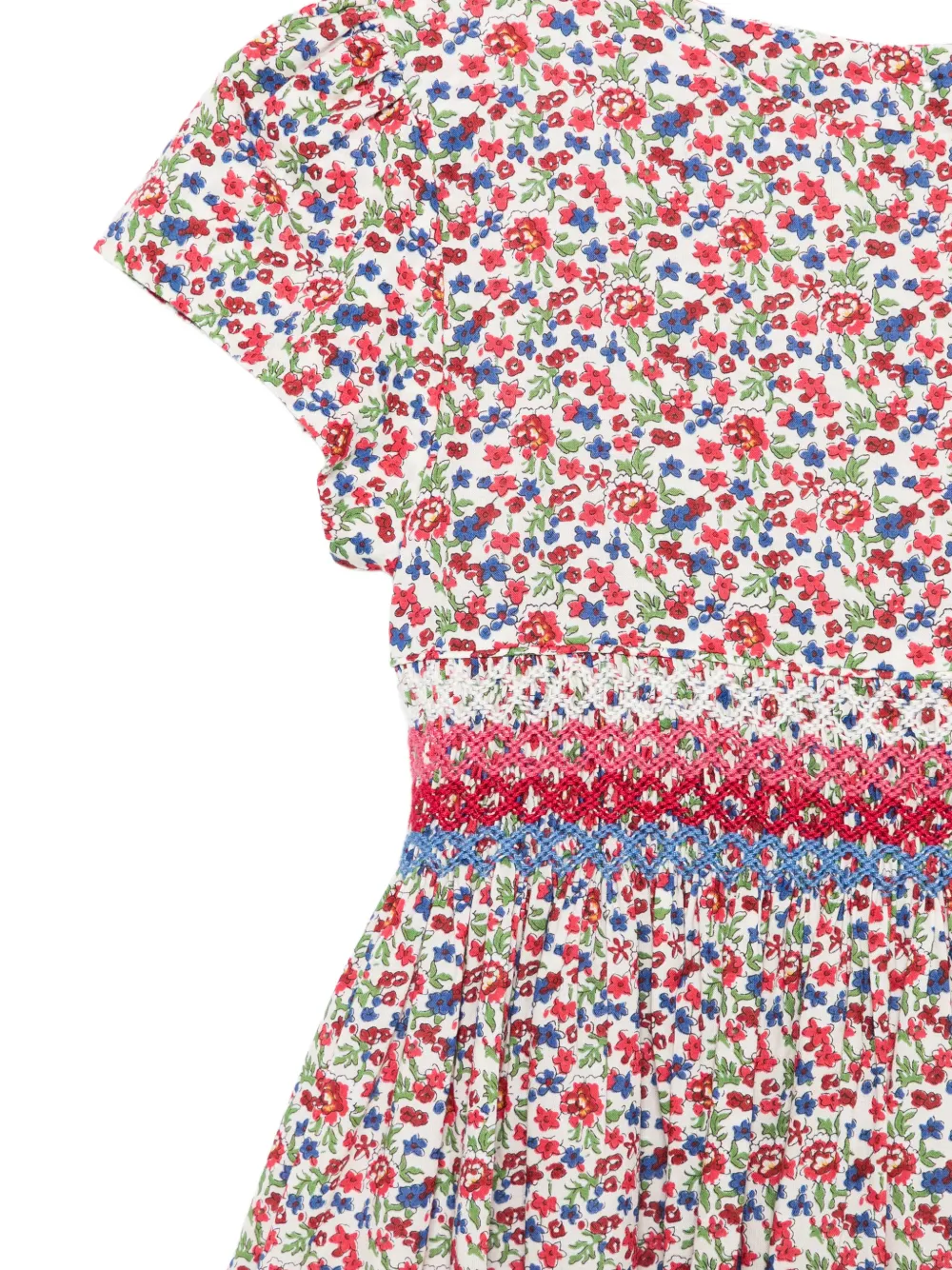  Siola Ruffled Floral-pattern Dress - Red 