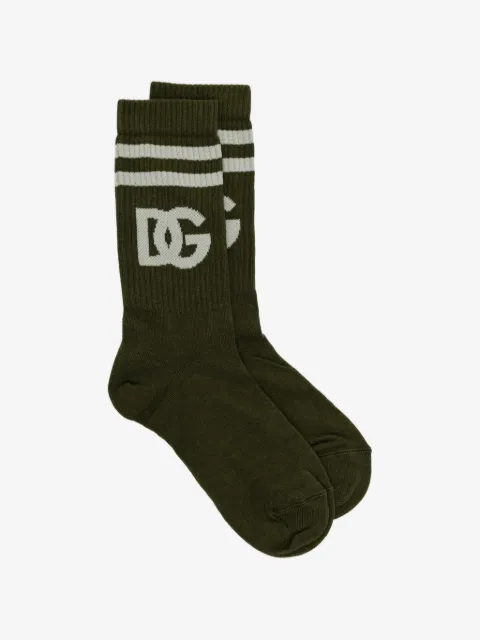Dolce & Gabbana cotton socks with DG jacquard logo