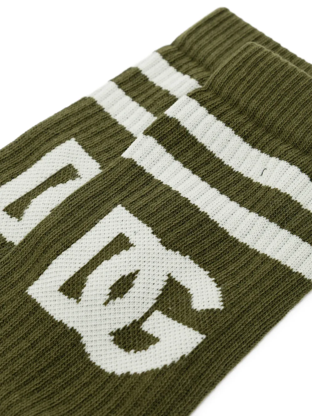 Dolce & Gabbana Katoenen sokken met DG-logo en jacquard Groen