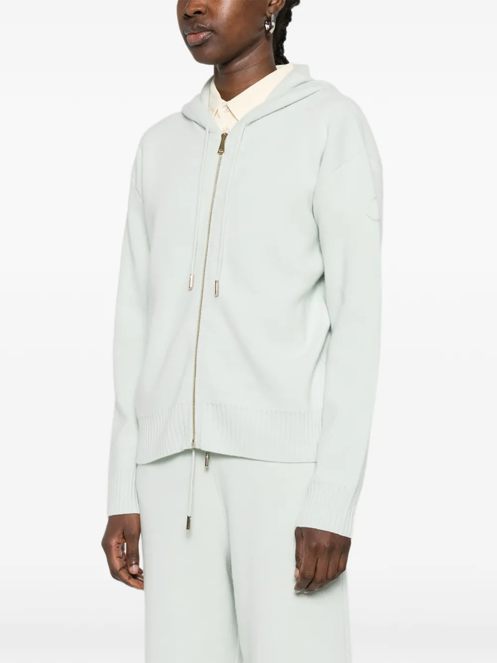 Moncler Hoodie met rits Groen