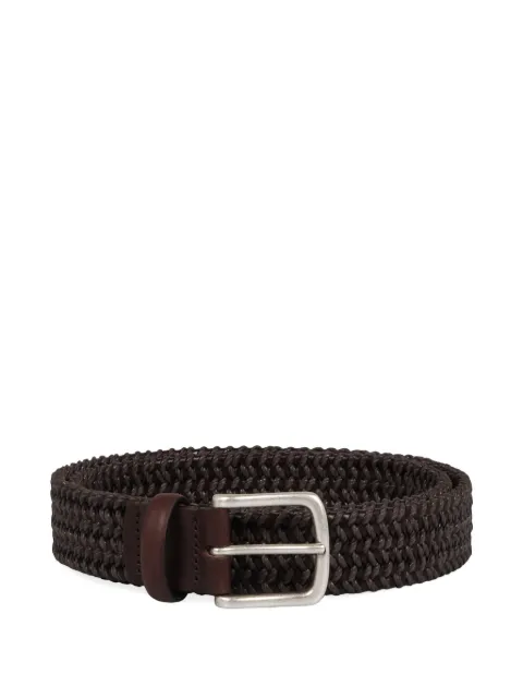 slowear braided leather belt