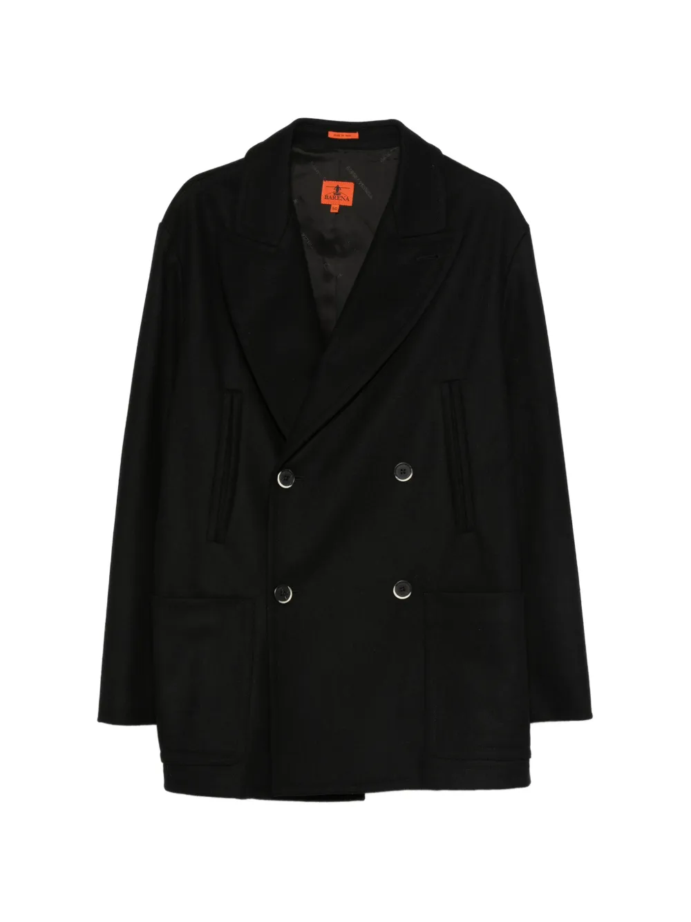Barena Cappotto doppiopetto - Nero