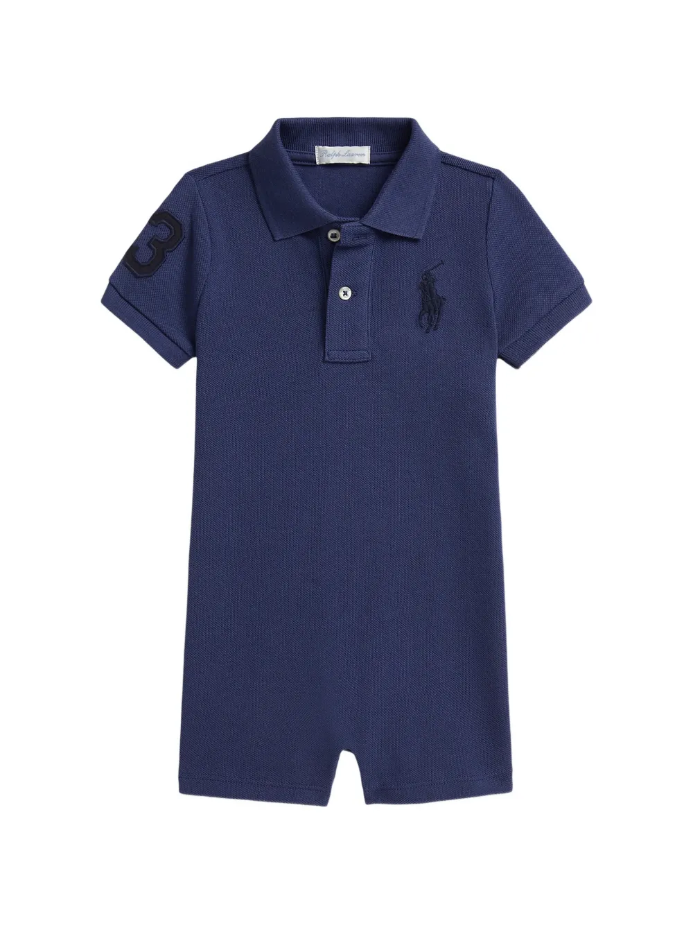 POLO RALPH LAUREN KIDS logo-appliqué romper - Blu