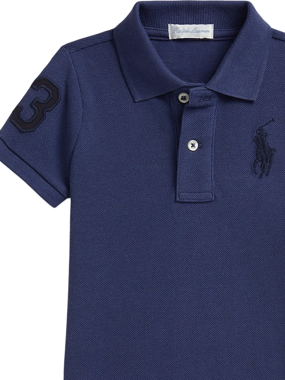 POLO RALPH LAUREN KIDS Polo romper met applicatie Blauw