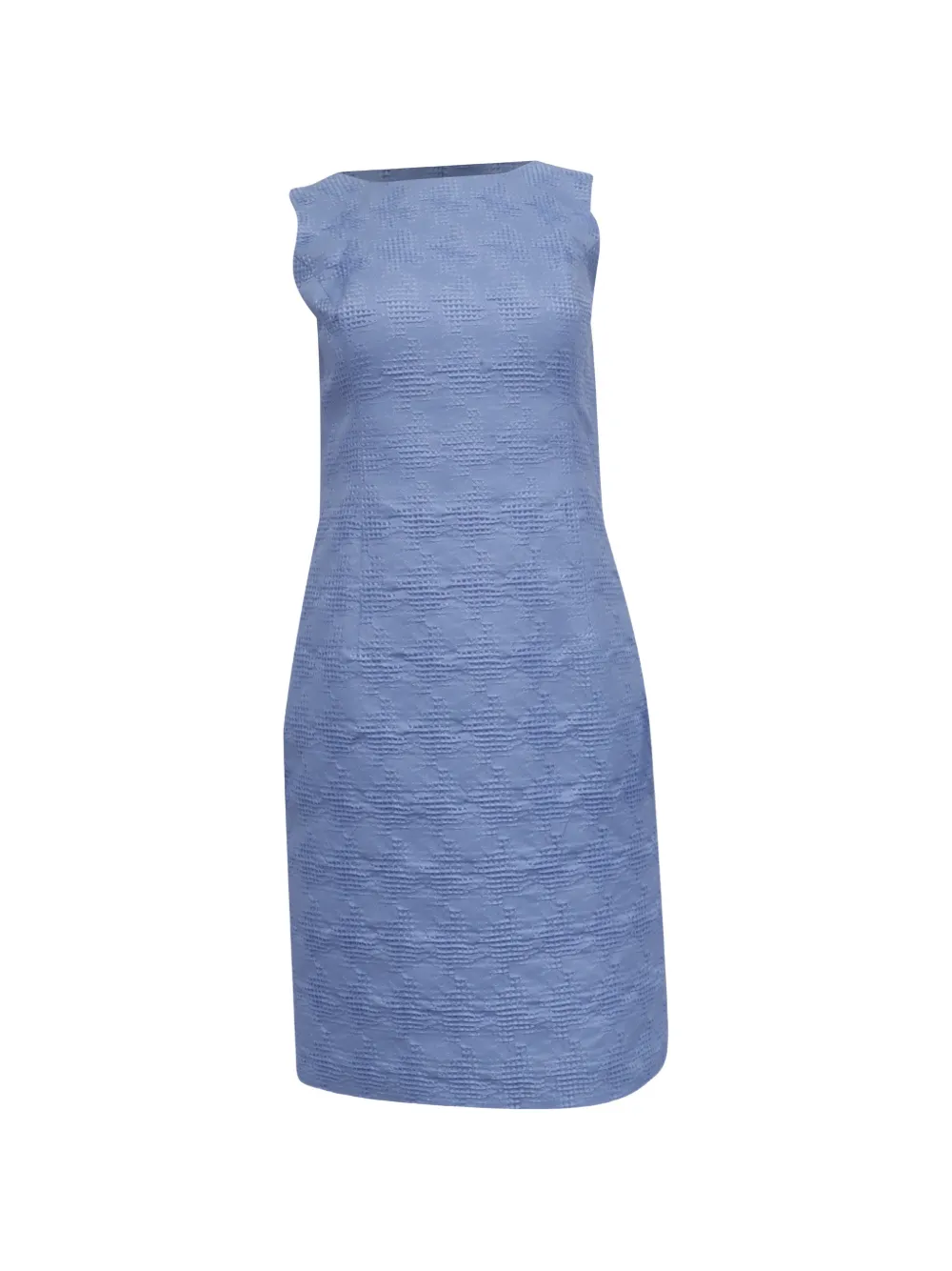 Oscar de la Renta Pre-Owned textured sleeveless midi dress - Blu
