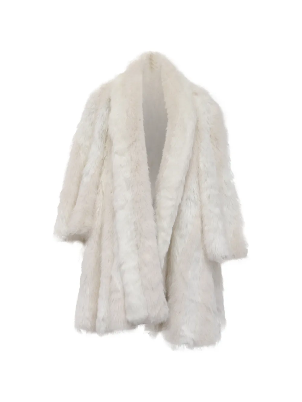 Balenciaga Pre-Owned 2025 faux-fur coat - Bianco