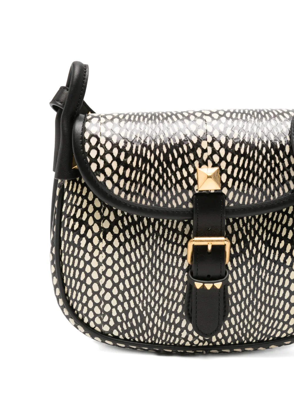 signature Rockstud embellishment animal-print cross body bag