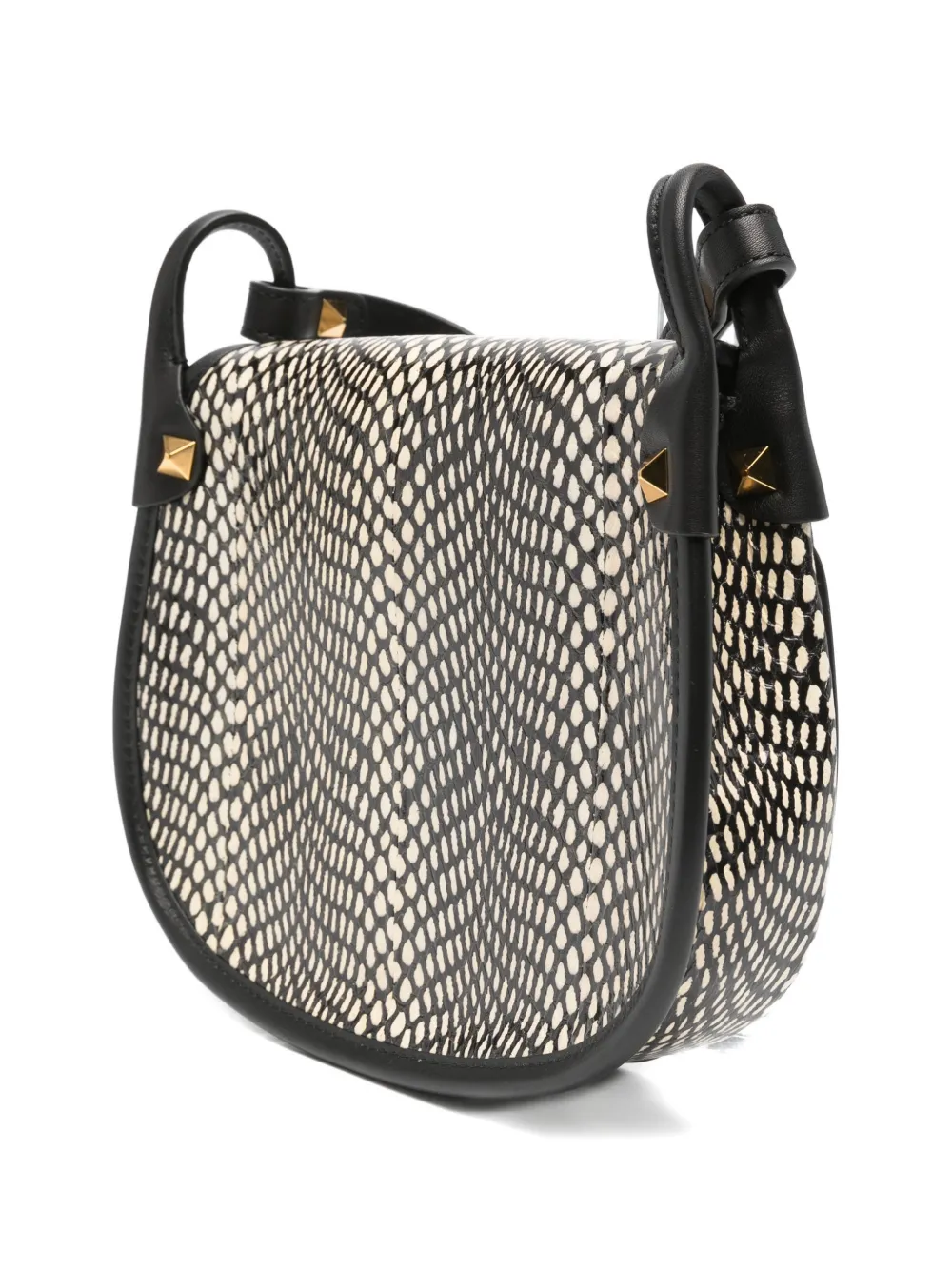 signature Rockstud embellishment animal-print cross body bag