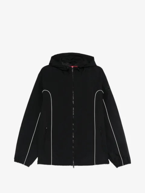 Diesel hooded zip-fastening jacket