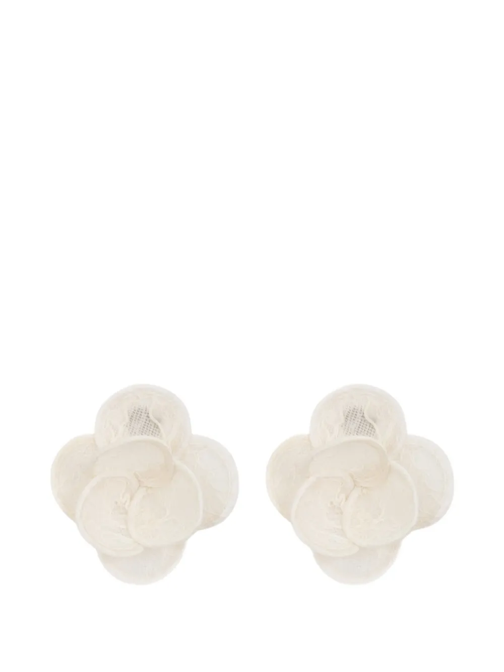 David Koma flower stud earrings - Neutrals
