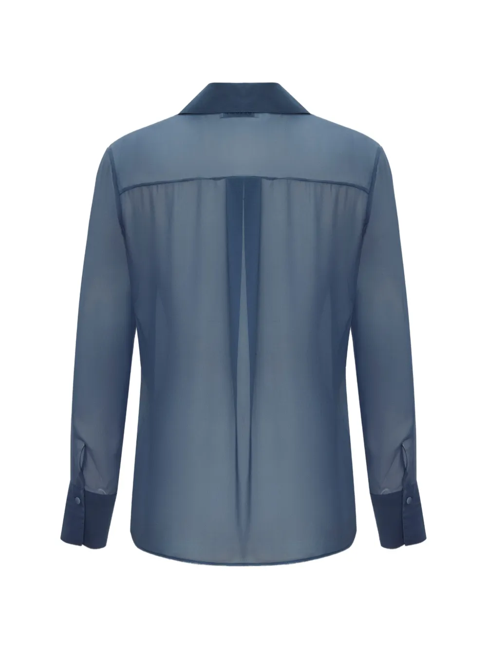 OCCLEUS Roxy blouse met ruches Blauw