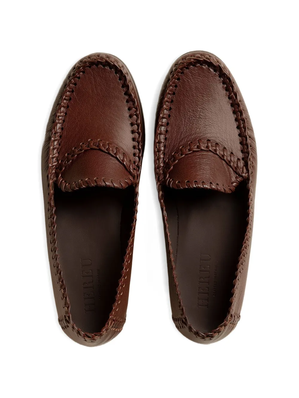 Hereu Sastre Supple Shiny leren loafers Bruin