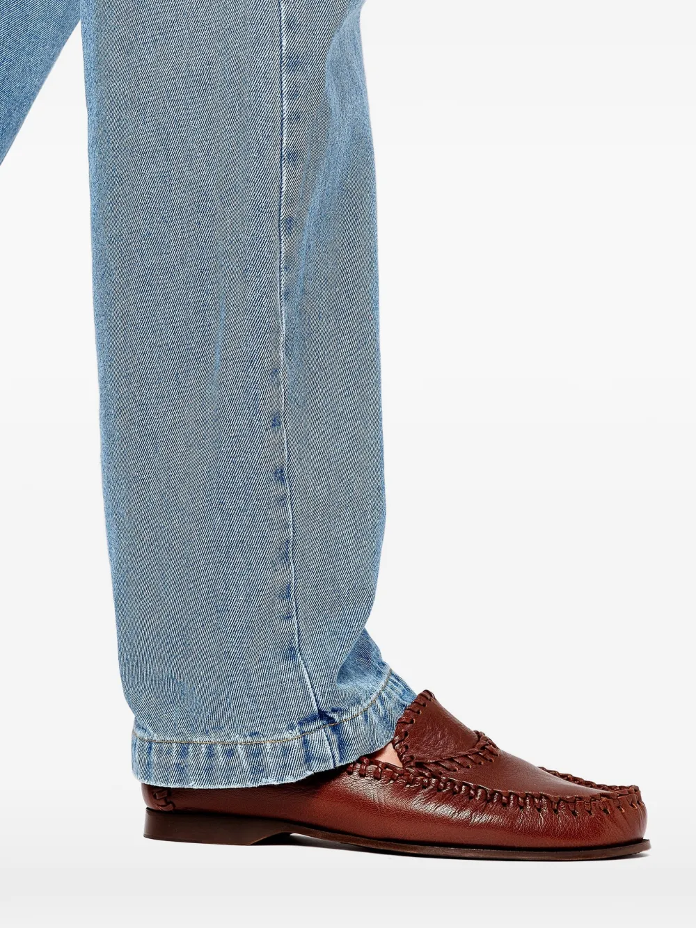 Hereu Sastre Supple Shiny leren loafers Bruin