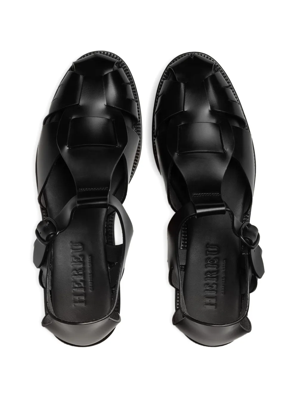 Hereu PESCA sandalen met ronde neus Zwart