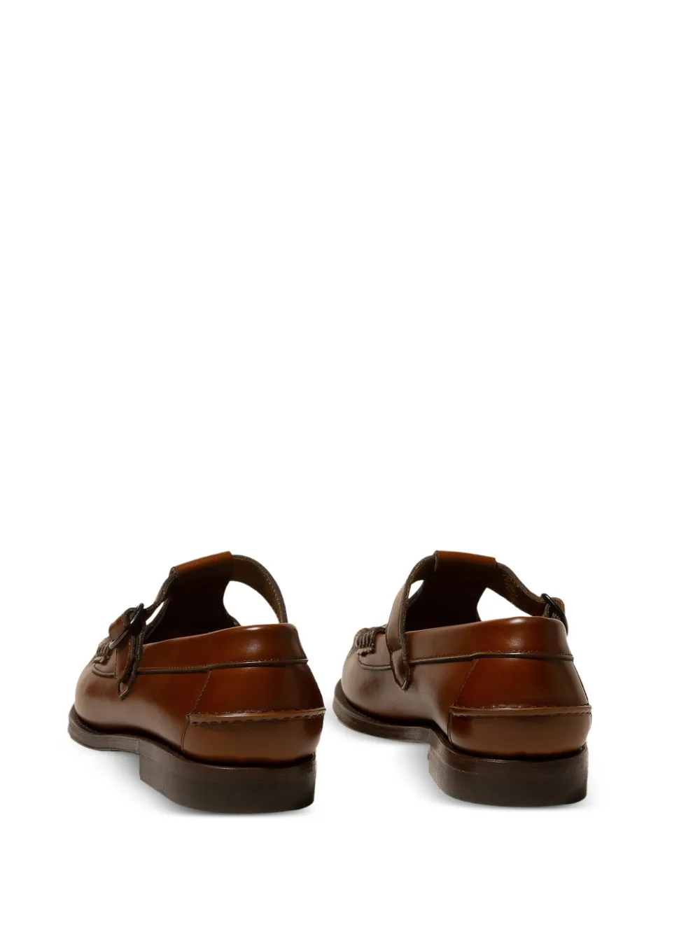 Hereu ALBER loafers met T-bandje en gesp Bruin