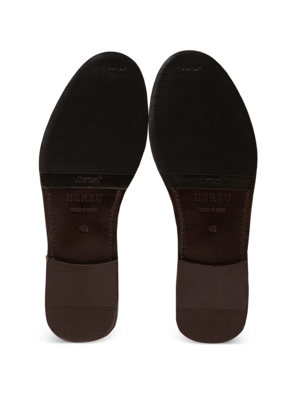 Hereu ALBER loafers met T-bandje en gesp Bruin