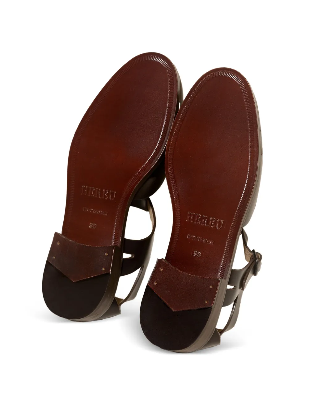 Hereu PESCA sandalen met ronde neus Bruin