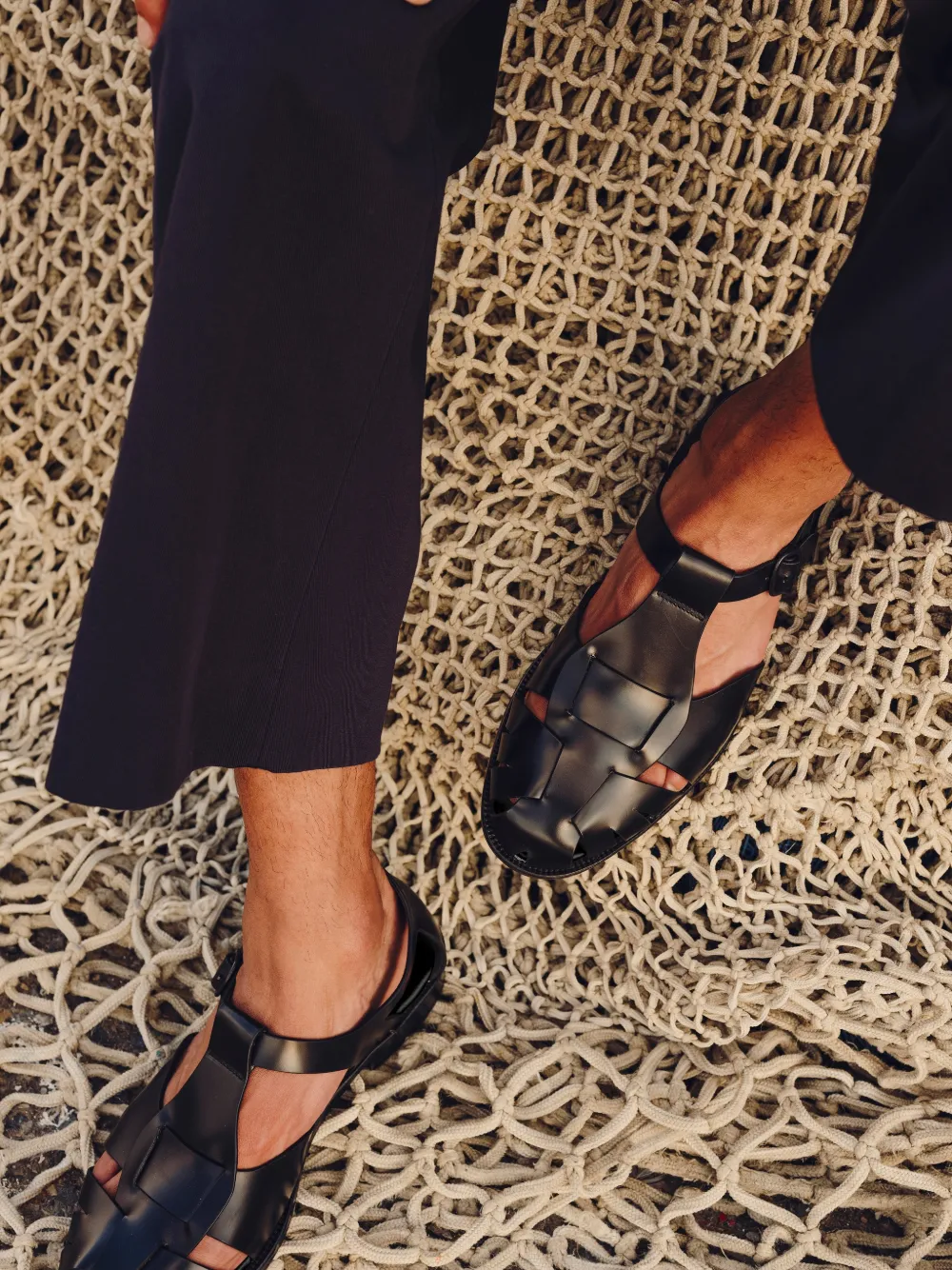 Hereu PESCA sandalen met ronde neus Bruin