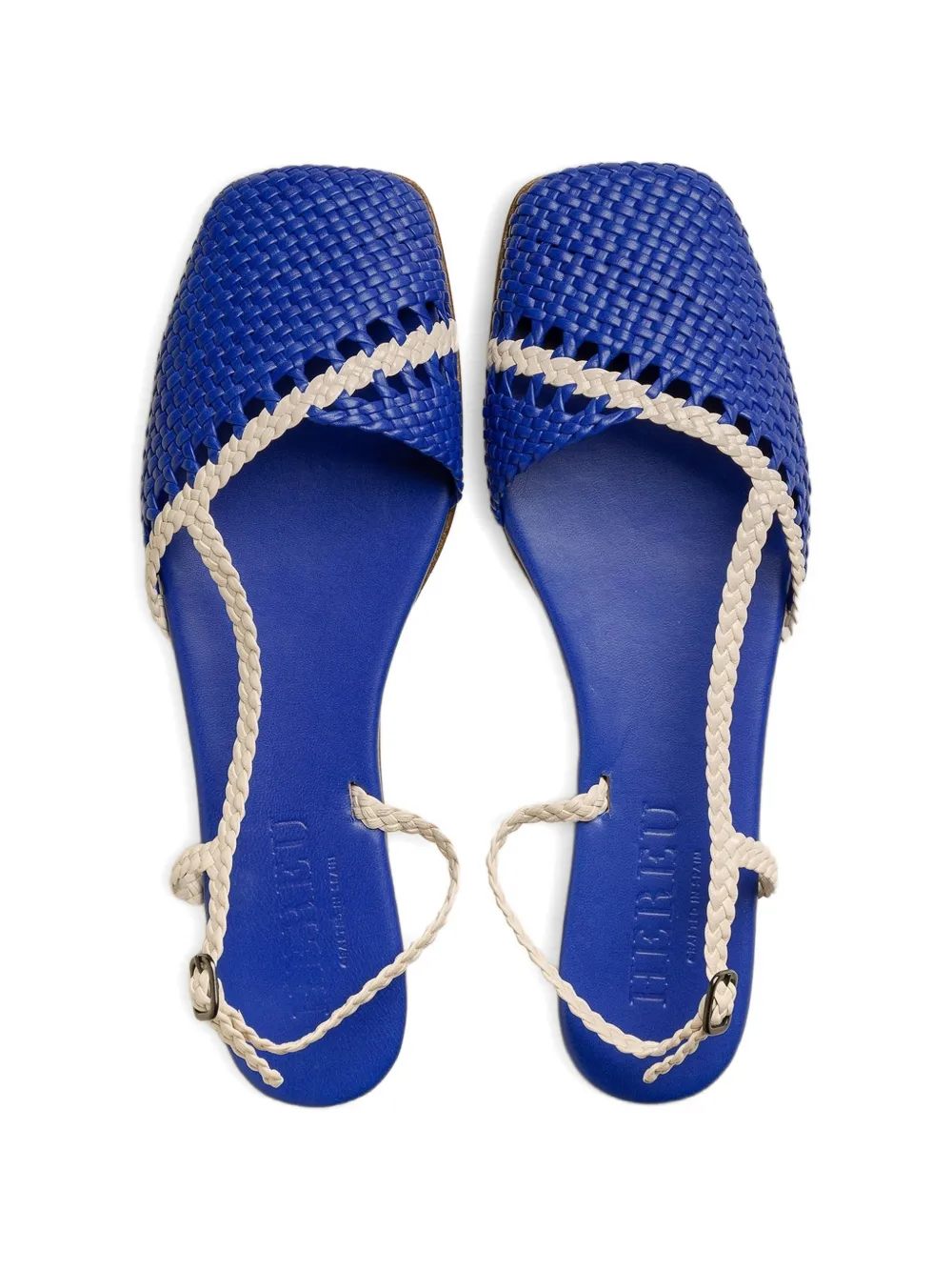 Hereu RONDAIA asymmetrische geweven sandalen Blauw