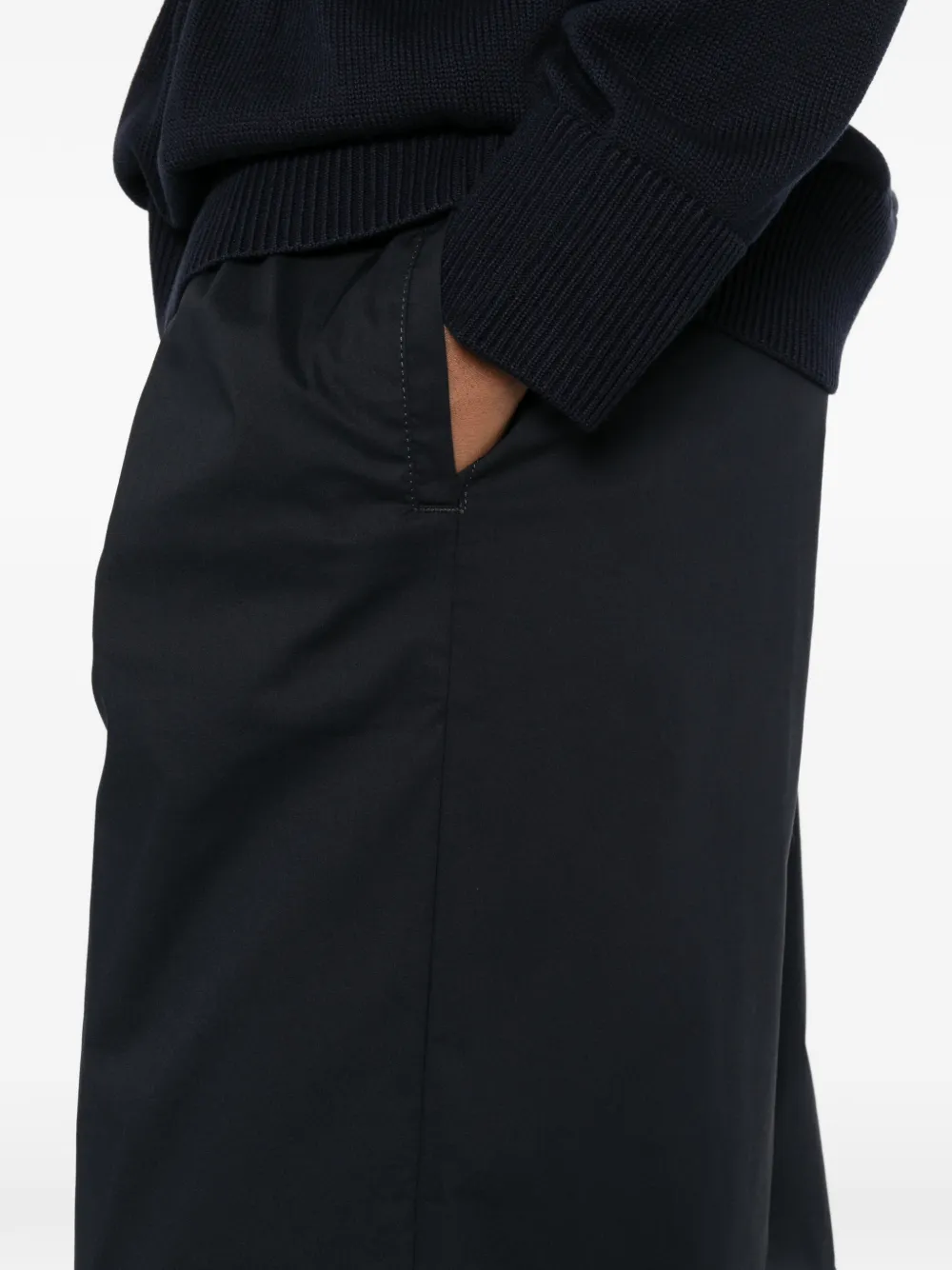Aspesi Elasticated Trousers In Black