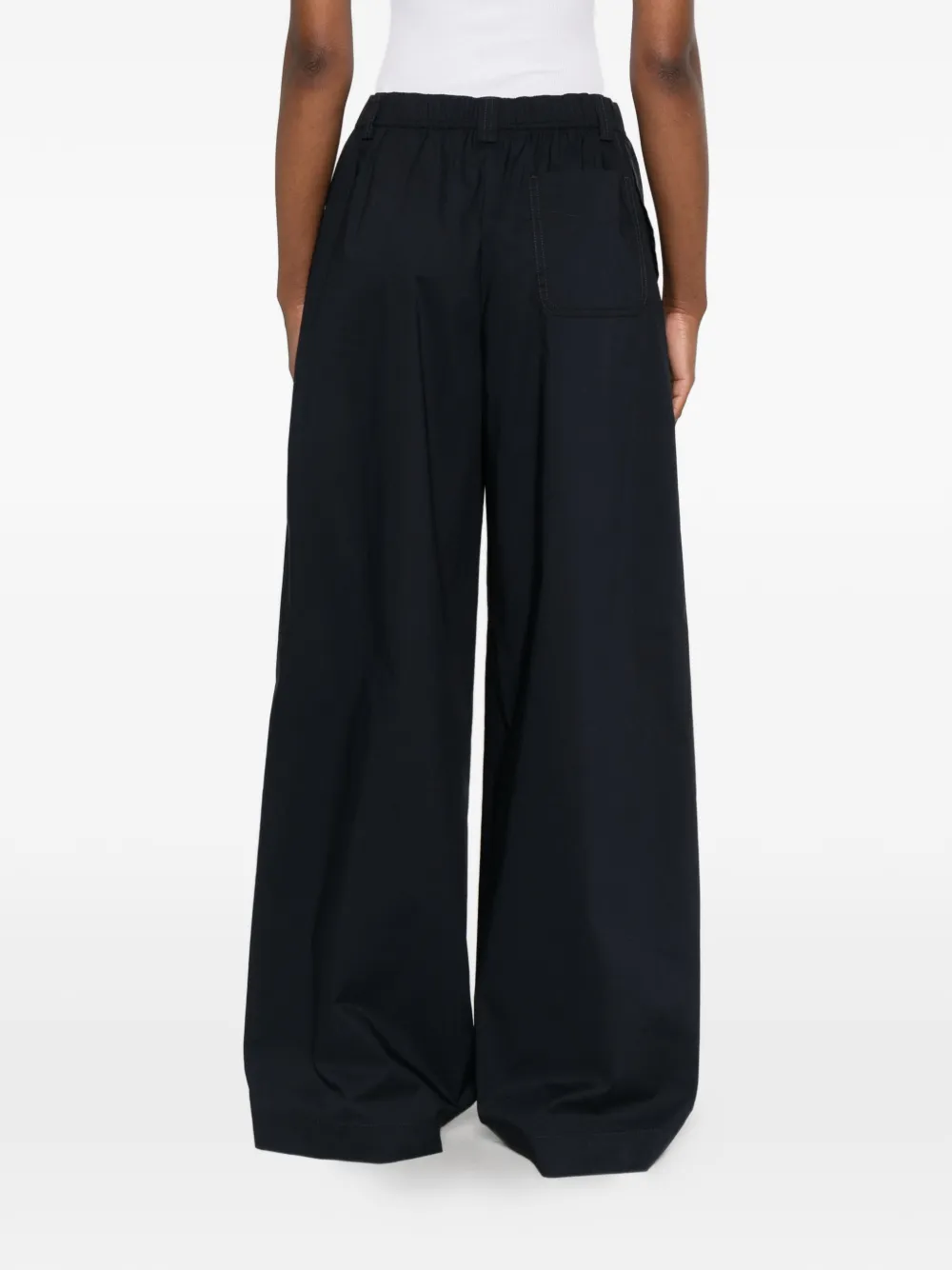 Aspesi Elasticated Trousers In Black