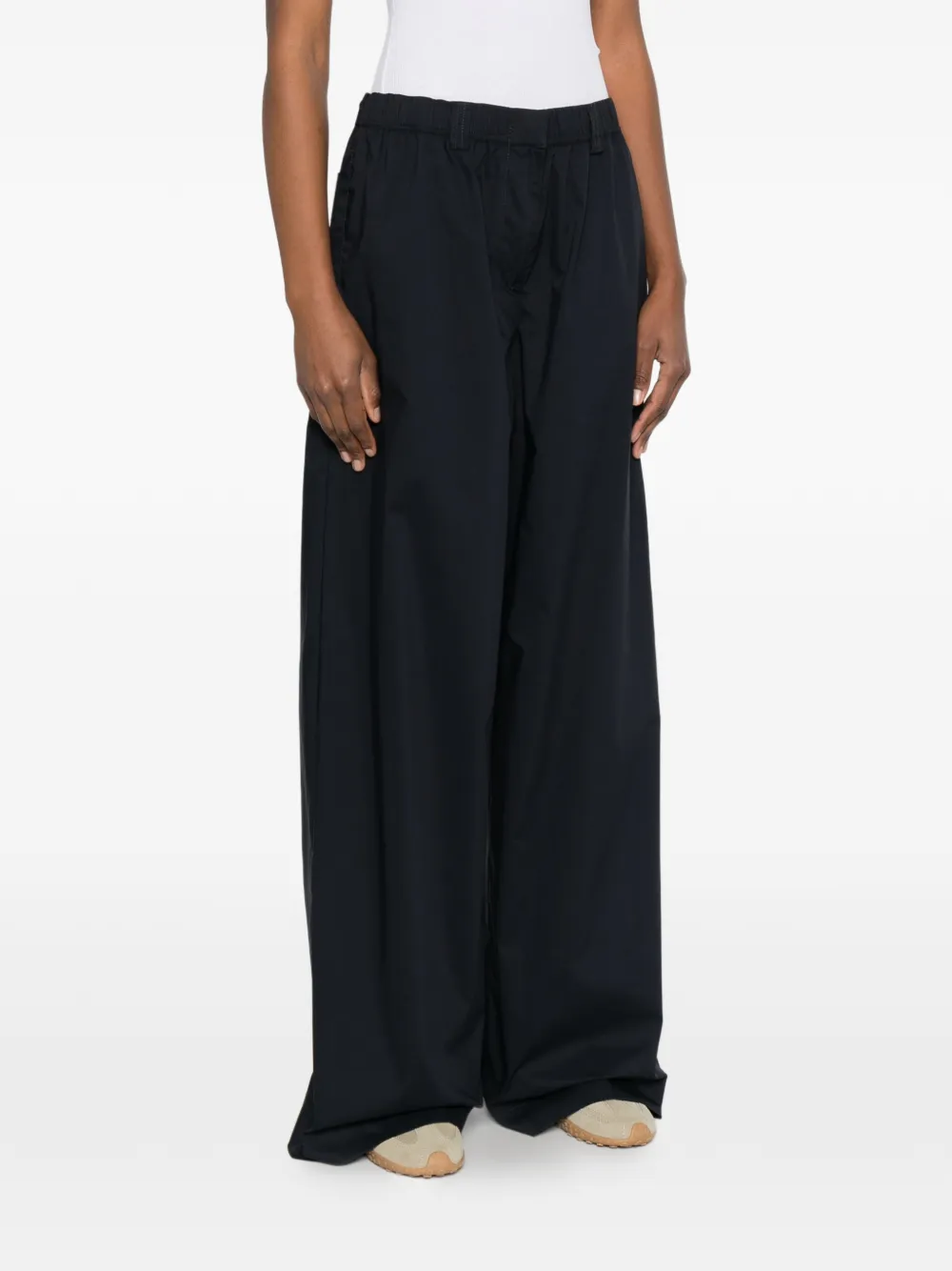  Aspesi Elasticated Trousers - Black 