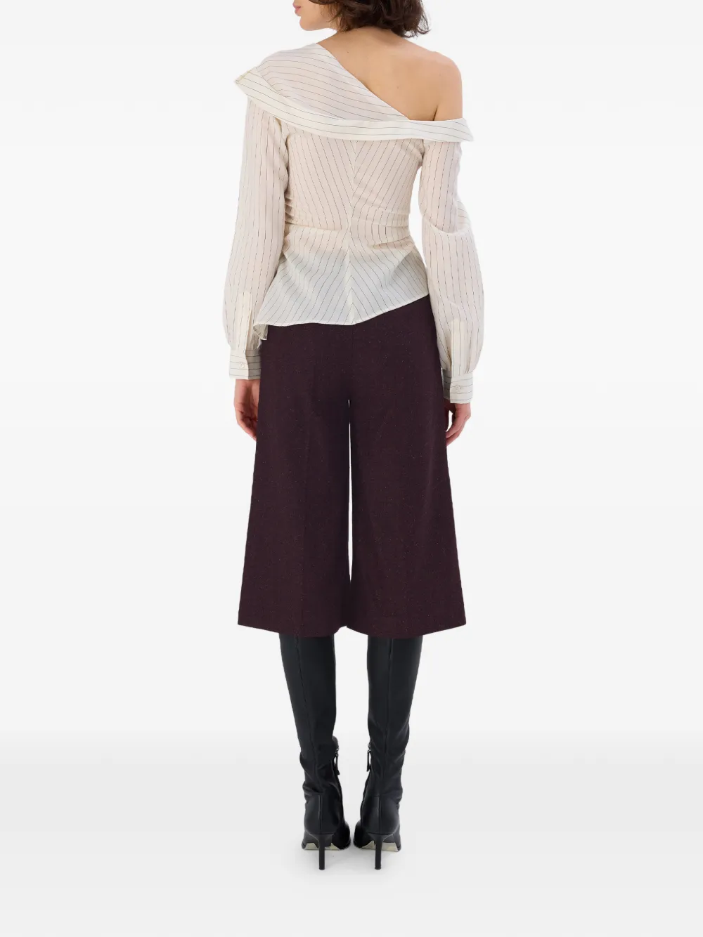 OCCLEUS Paula shorts met wijde pijpen Bruin