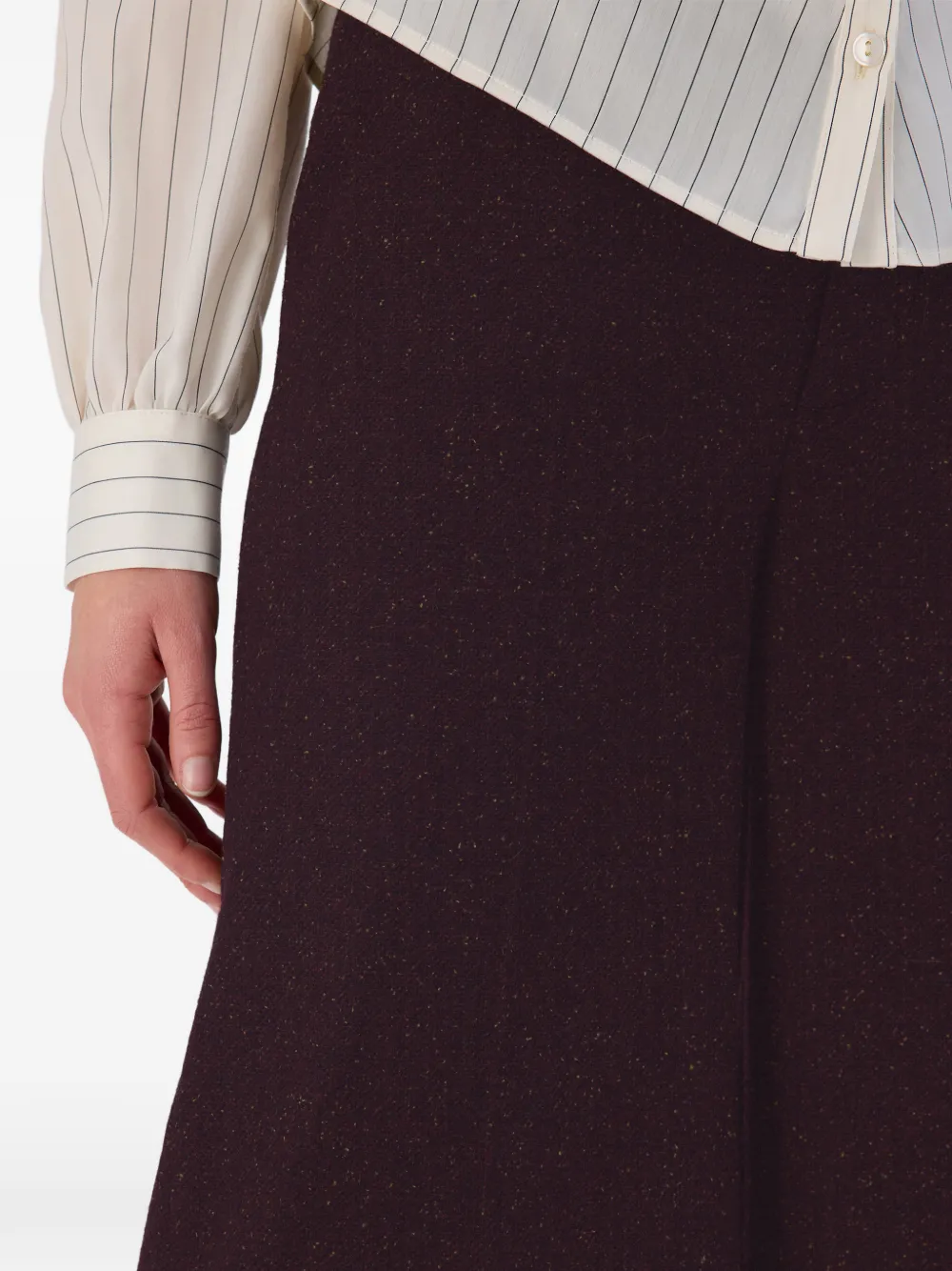 OCCLEUS Paula shorts met wijde pijpen Bruin