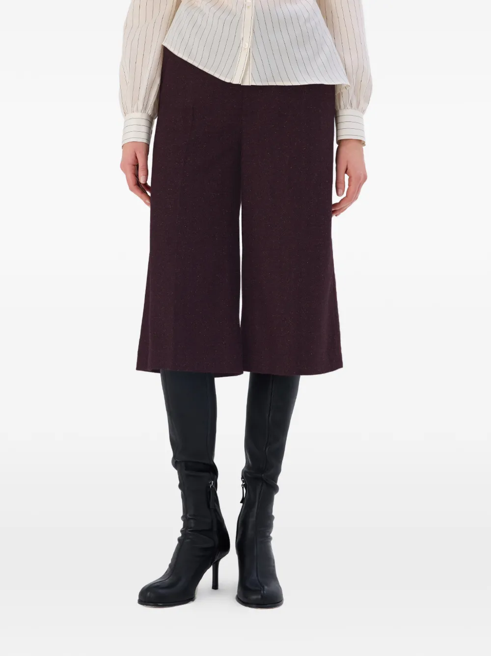 OCCLEUS Paula shorts met wijde pijpen Bruin